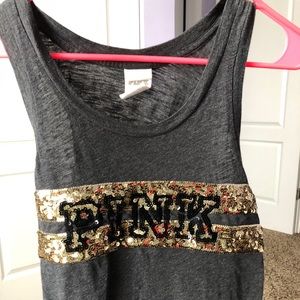 vs pink bling tank